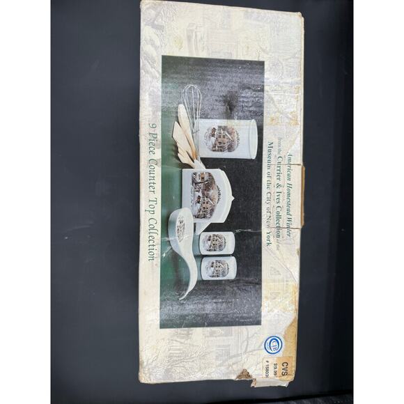 American Homestead Winter Currier & Ives 9-Piece Countertop Collection - Picture 3 of 9